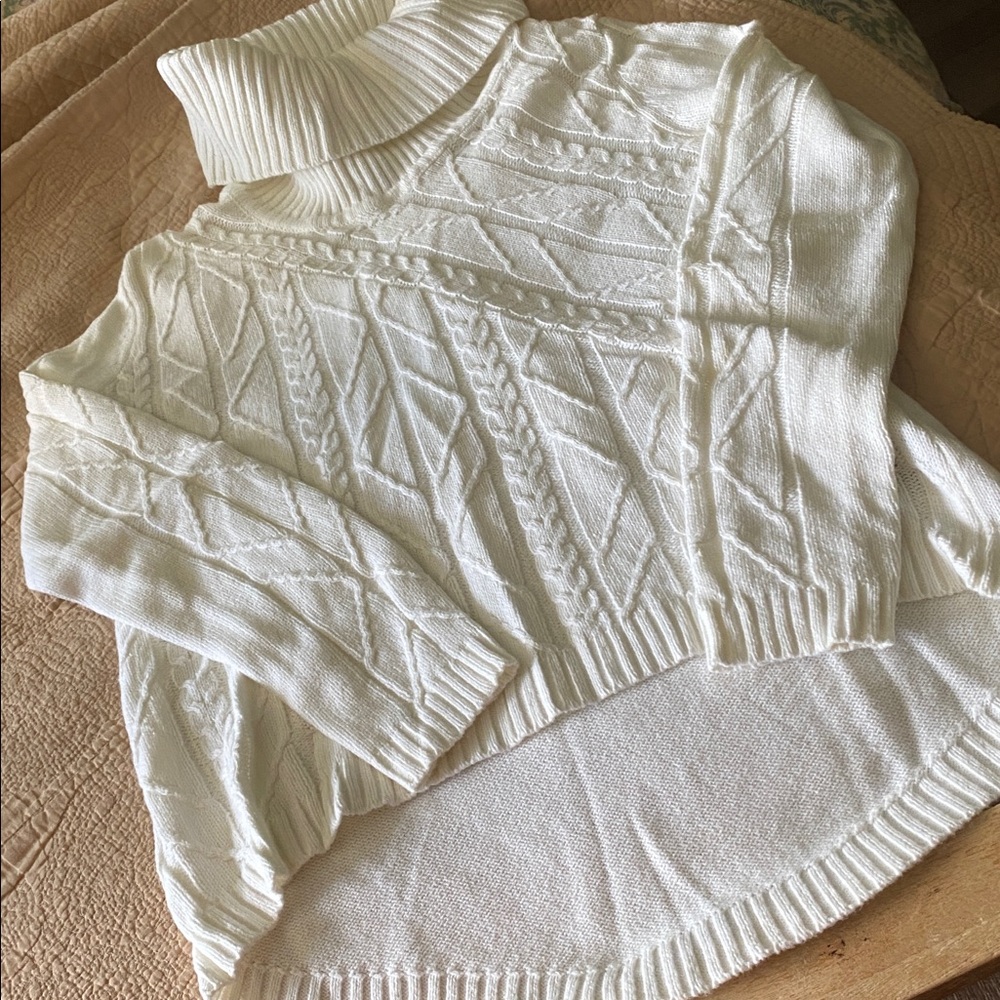 Rafaella Cream Knit Turtleneck